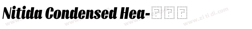 Nitida Condensed Hea字体转换 Nitida Condensed Hea字体转换